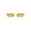 Rainbow Diamond Set Venetian Wing Studs