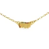 Rainbow Diamond Venetian Wing Necklace