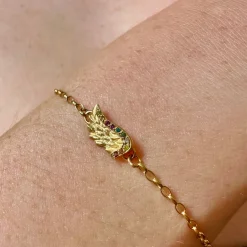 Rainbow Diamond Venetian Wing Bracelet