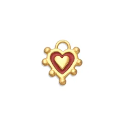 Red Sacred Heart Charm