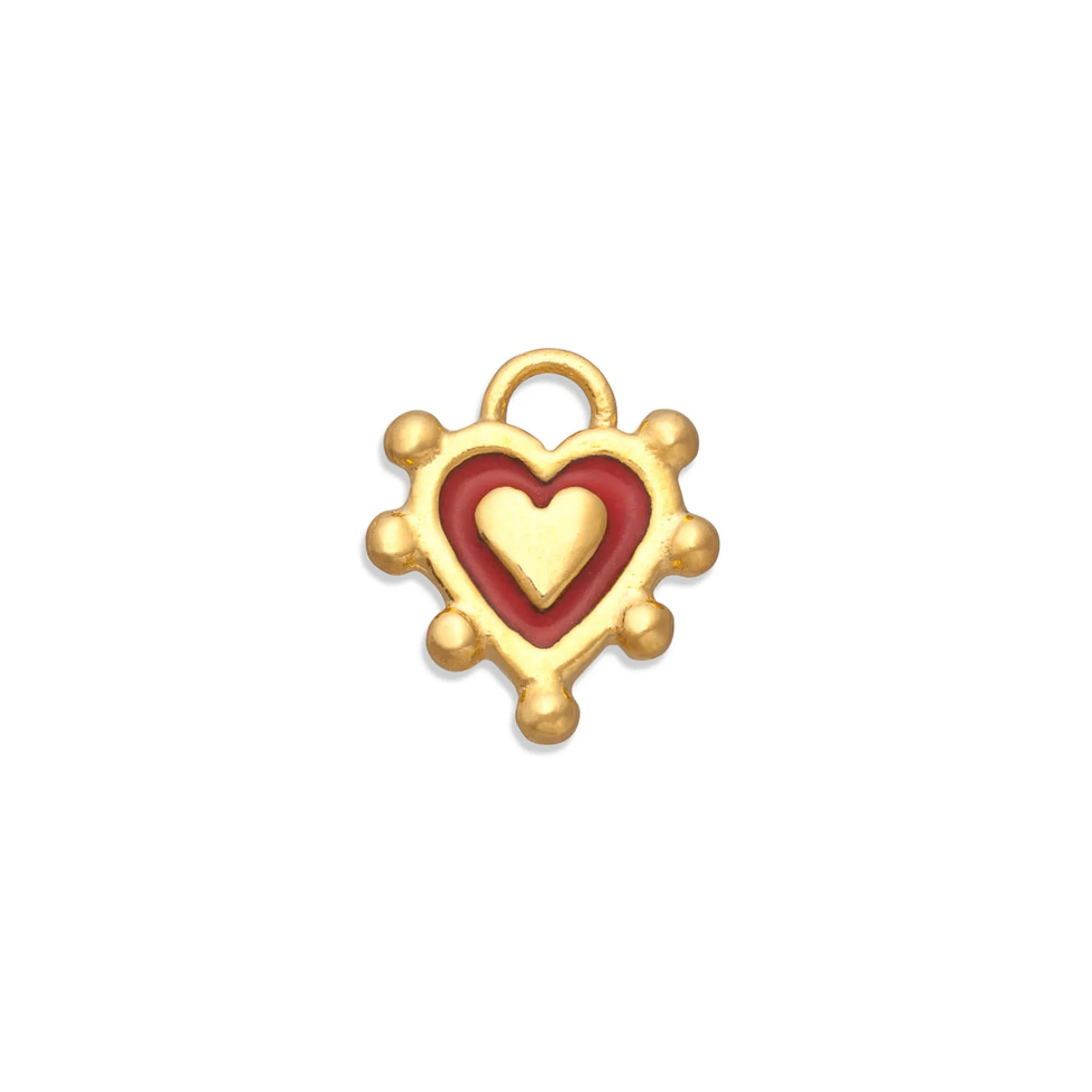 Red Sacred Heart Charm