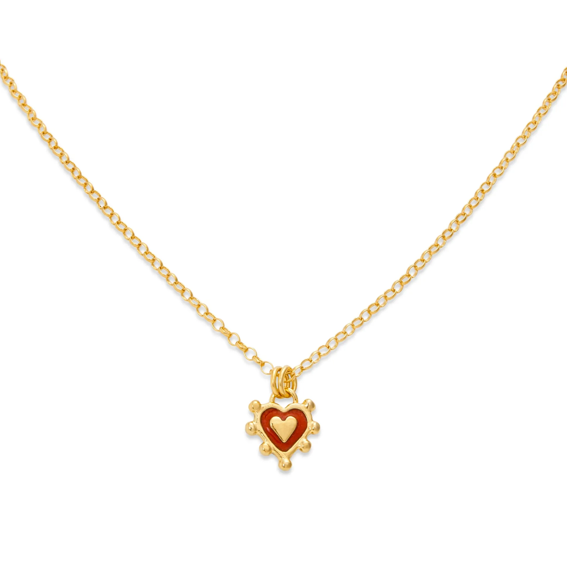 Red Sacred Heart Necklace