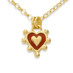 Red Sacred Heart Necklace