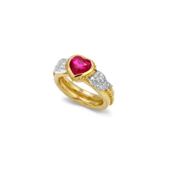 Ruby & Diamond Anniversary Ring