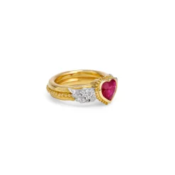 Ruby & Diamond Anniversary Ring