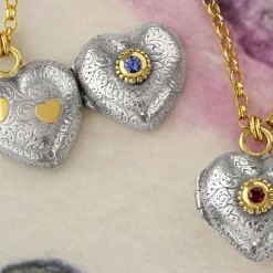 Ruby Love Locket Necklace