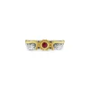 Ruby Venetian Wing Ring