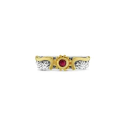 Ruby Venetian Wing Ring