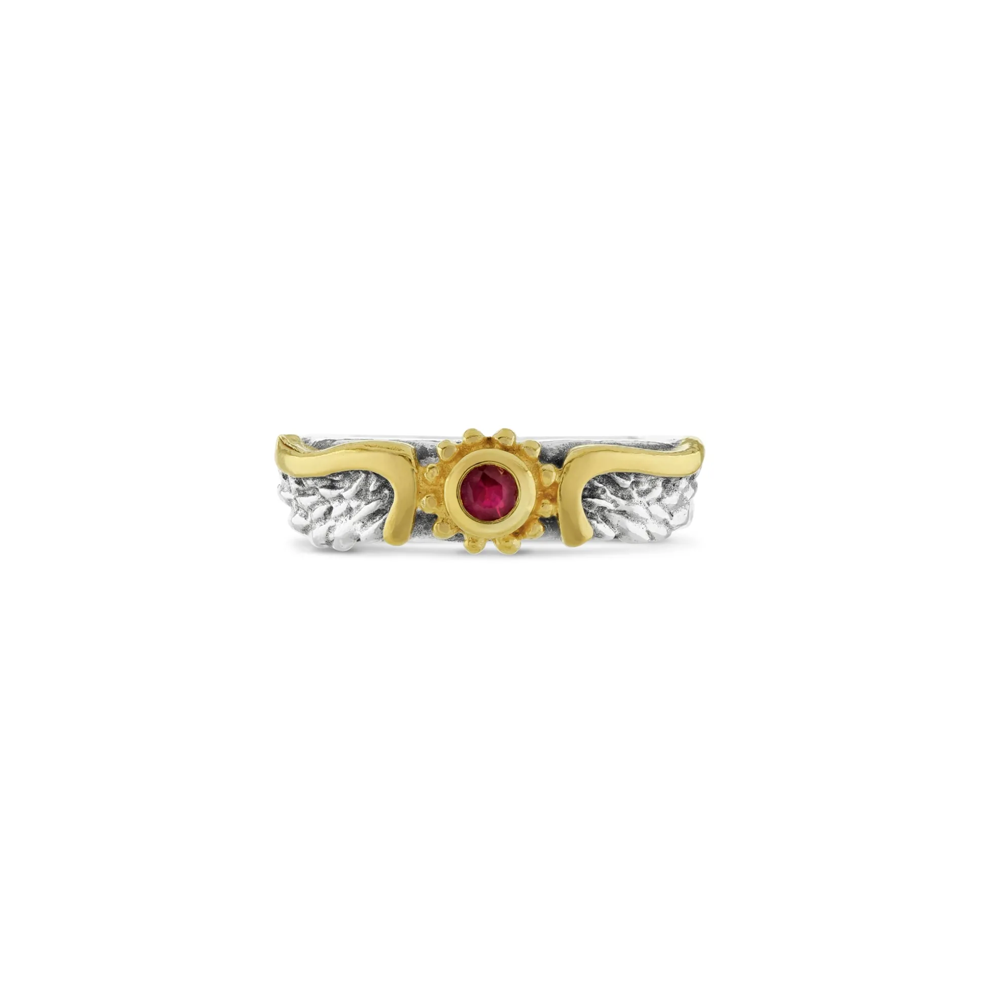 Ruby Venetian Wing Ring