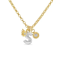 S With Diamond Charm