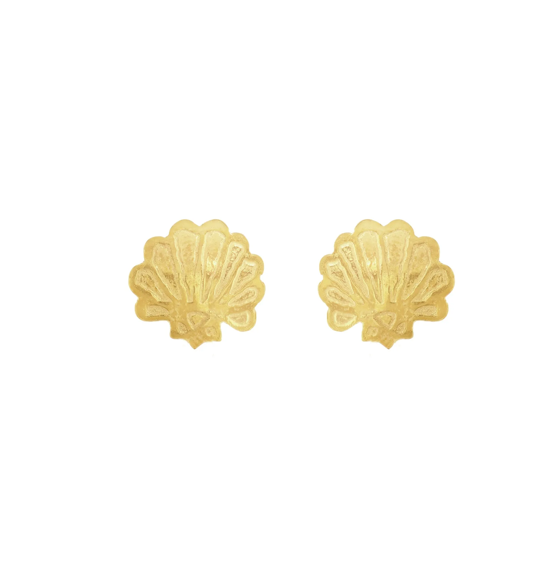 Scallop Stud Earrings