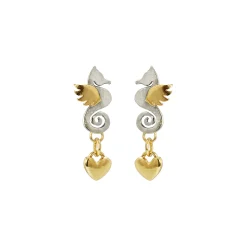 Seahorse Heart Drop Earrings | Cult Classics | Sophie Harley London