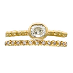 Skinny Diamond Bobble Ring