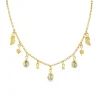 Sky Blue Topaz Celestial Gem Necklace