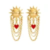 Solar Chain Drop Earrings | Cult Classics | Sophie Harley London