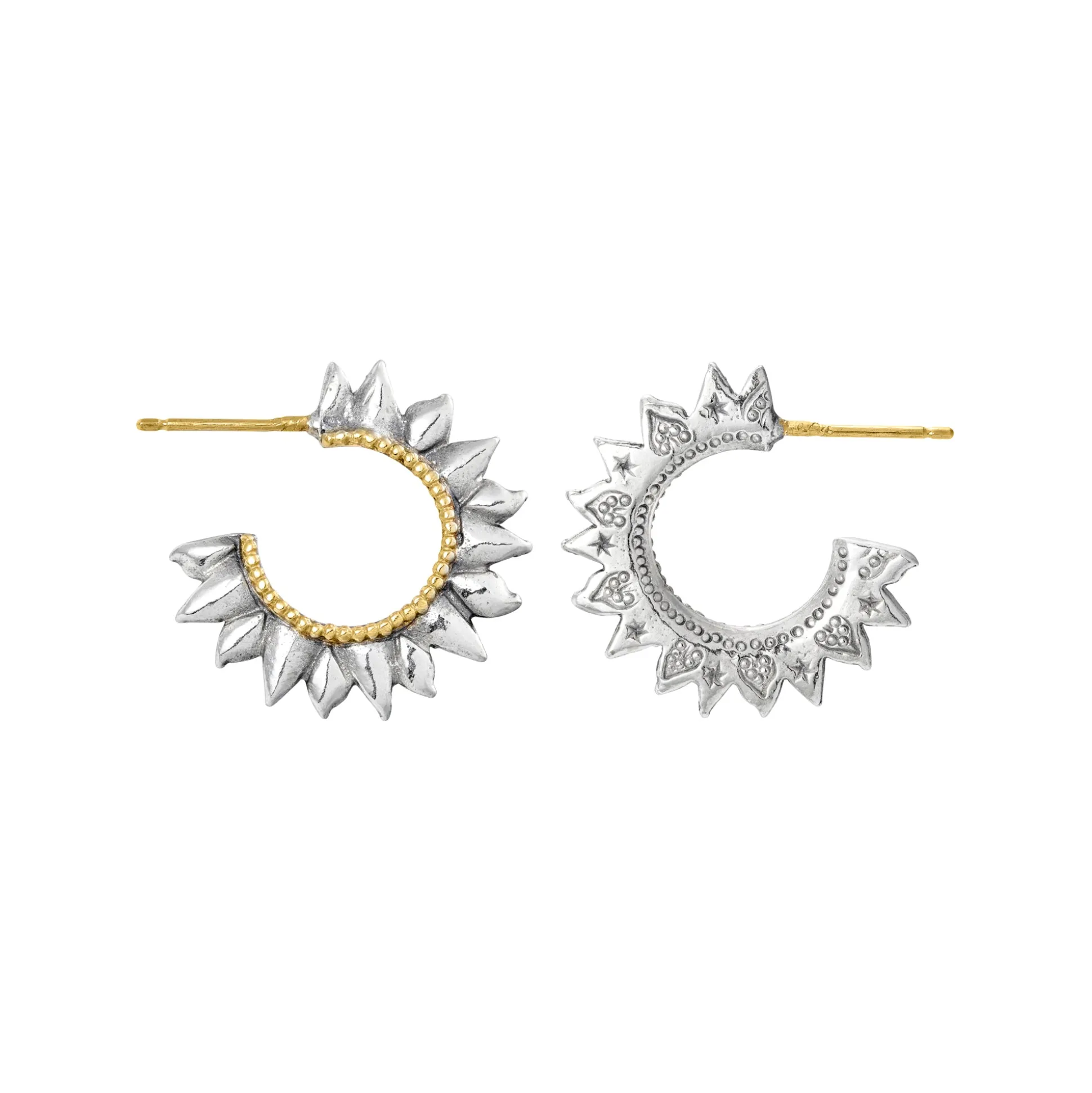 Solar Flare Hoop Earrings | Sophie Harley London
