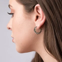 Solar Flare Hoop Earrings | Sophie Harley London