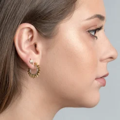 Solar Flare Hoop Earrings