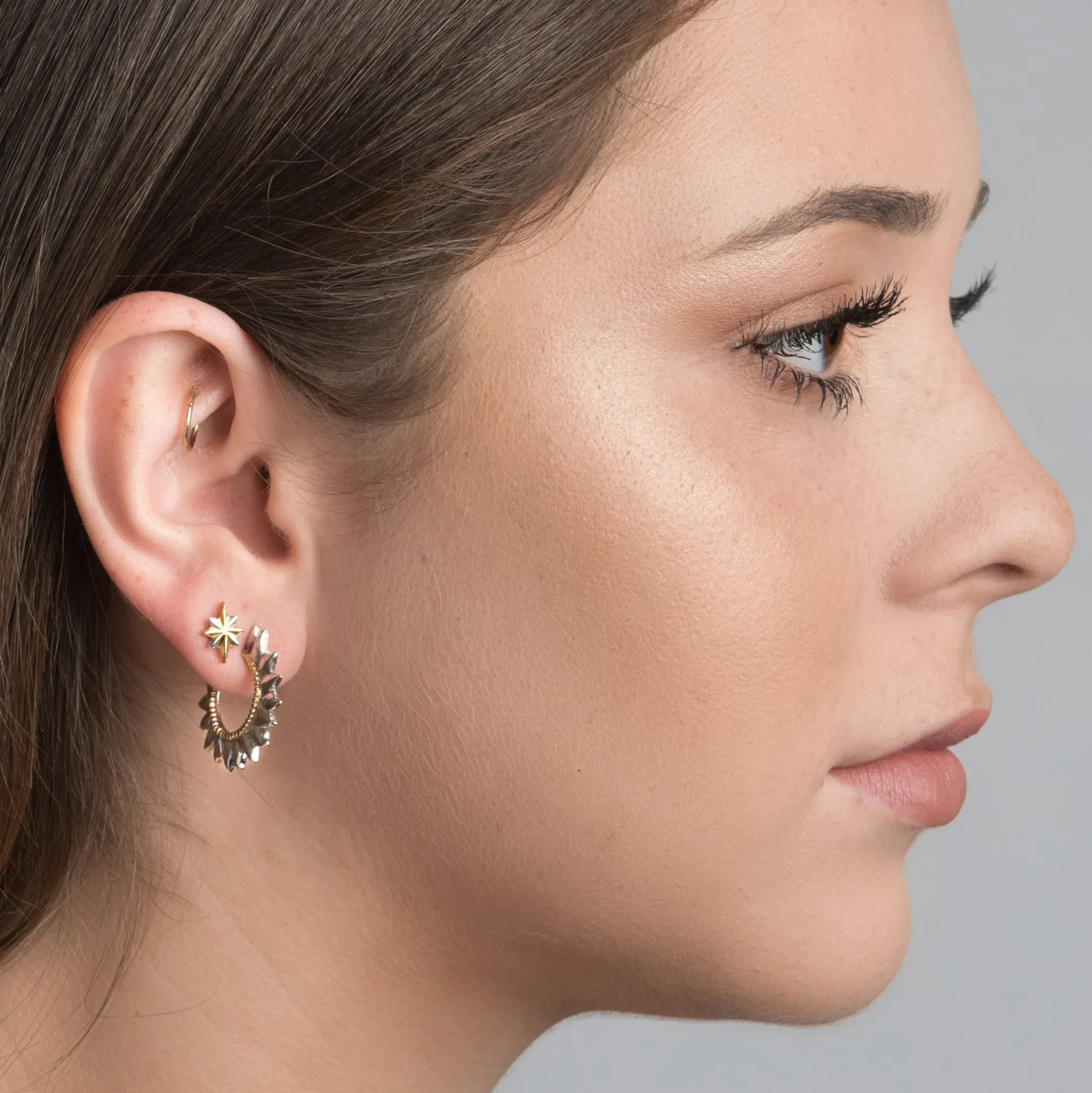 Solar Flare Hoop Earrings | Sophie Harley London