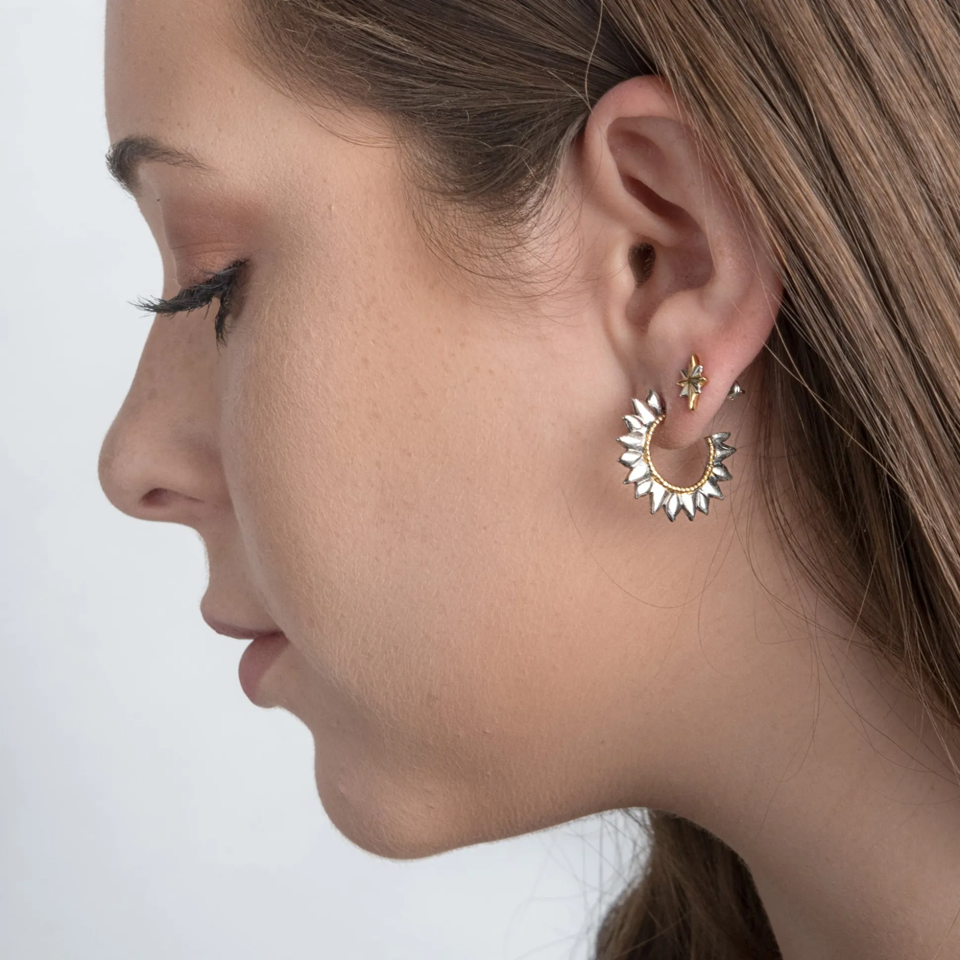 Solar Flare Hoop Earrings | Sophie Harley London
