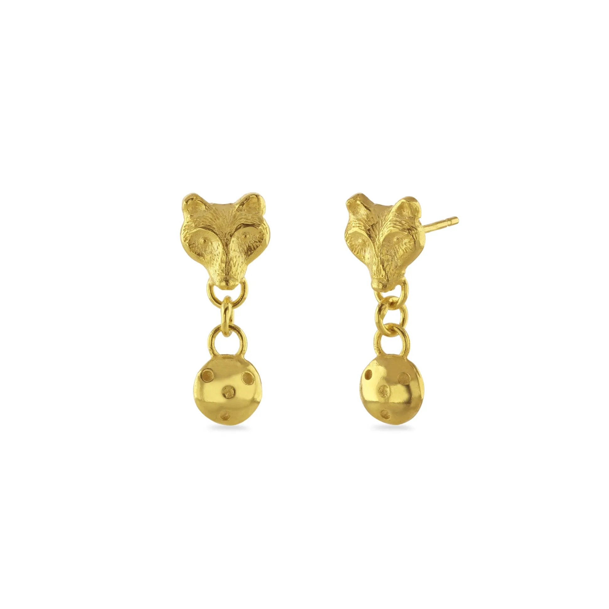 Spirit Wolf Pod Drop Earrings