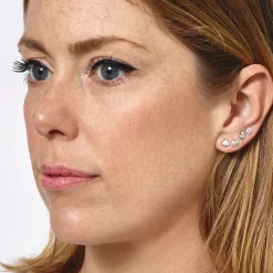4 Suit Tiny Stud Earrings