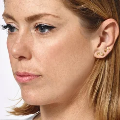 4 Suit Tiny Stud Earrings