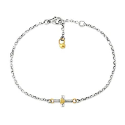 Teeny Tiny Cross Bracelet