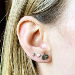 Tiny Apple Stud Earrings
