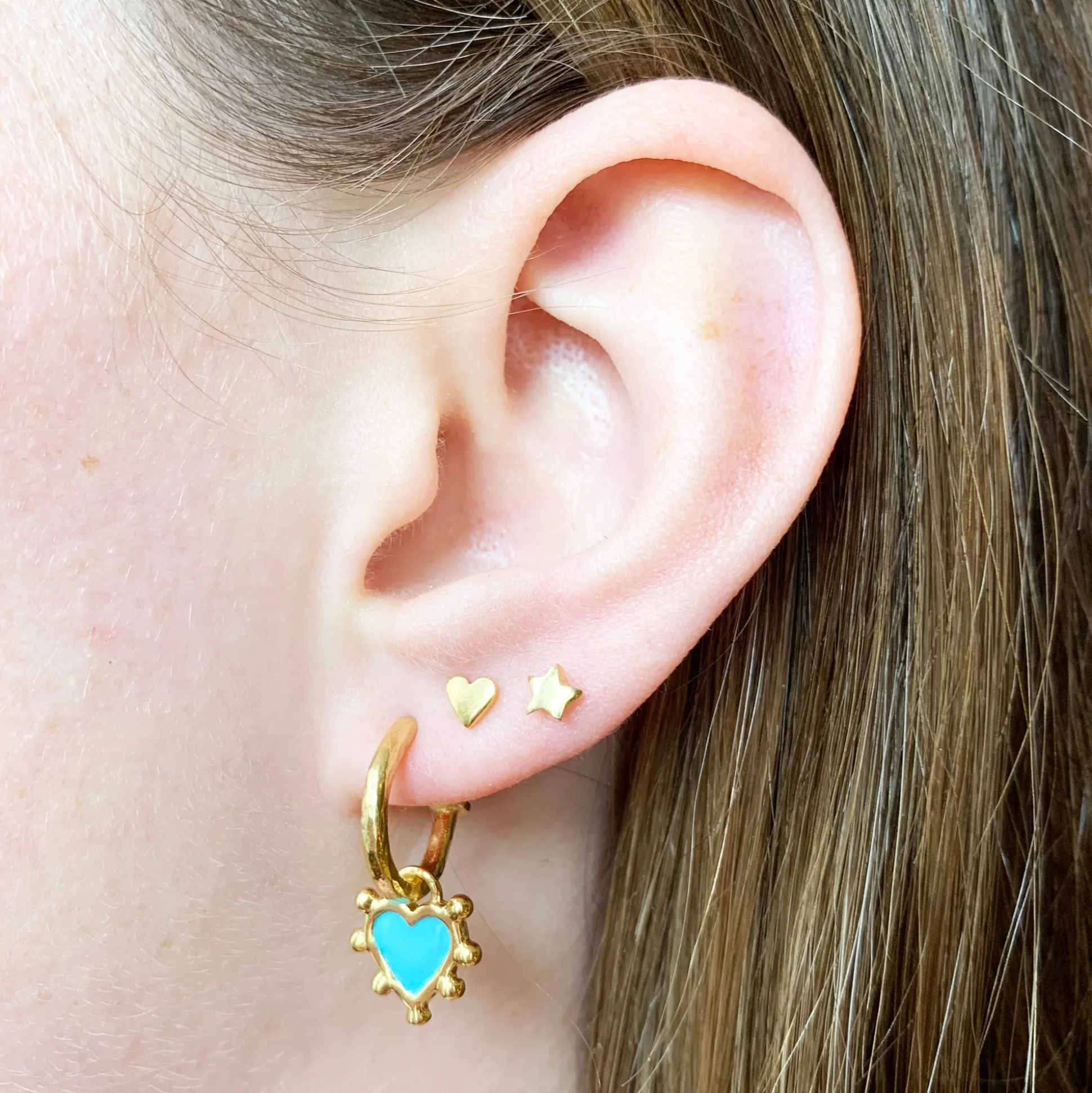 Tiny Heart Earrings
