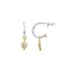 Tiny Hoops With North Star Drops | Sophie Harley London