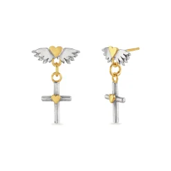 Tiny Liberty Cross Earrings | Cult Classics | Sophie Harley London