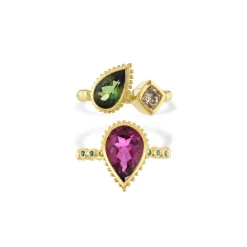 Tourmaline Lacrima Ring