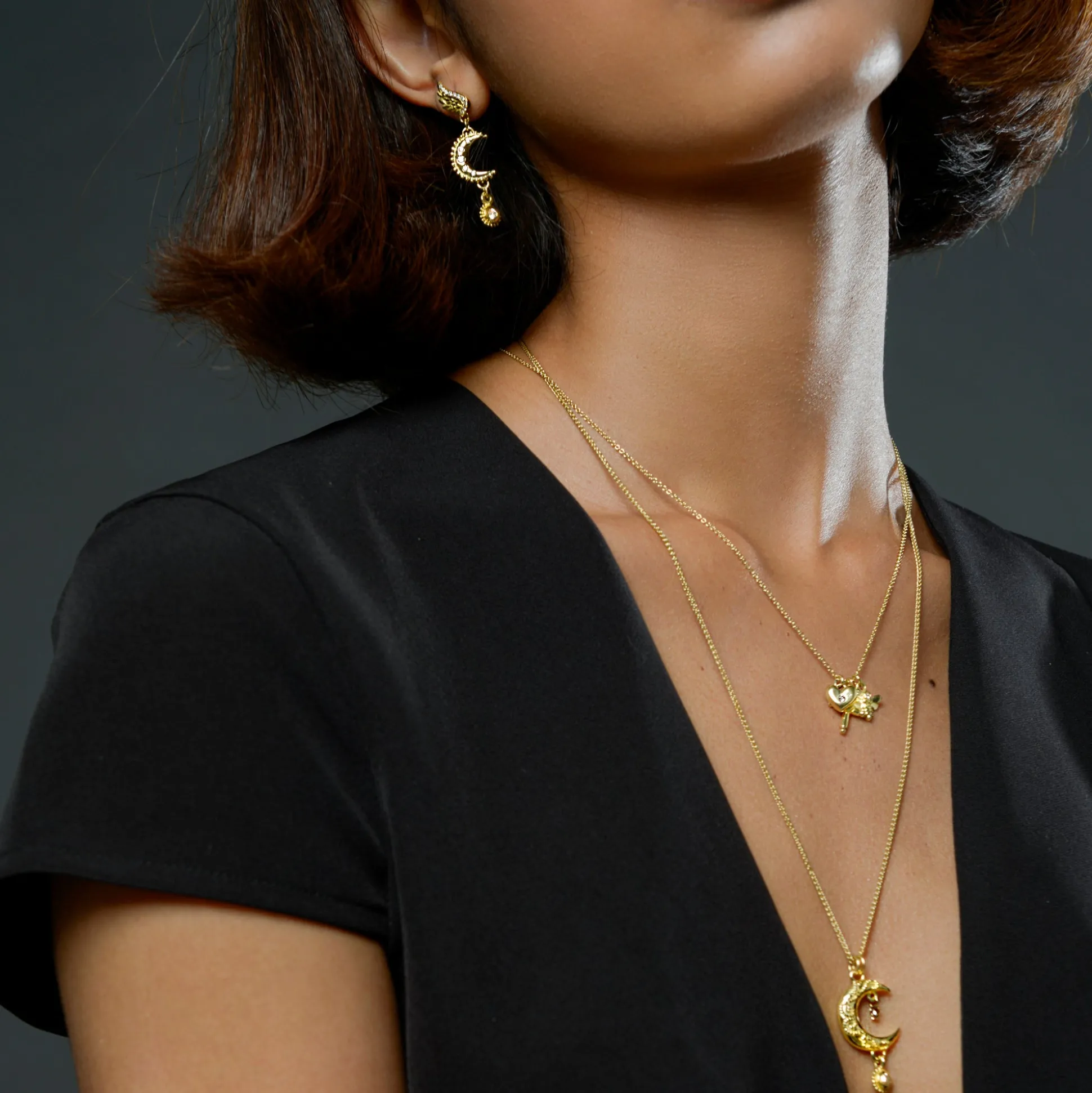 Venetian Moon Earrings
