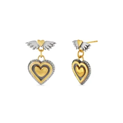 Vintage Heart Drop Earrings | Cult Classics | Sophie Harley London
