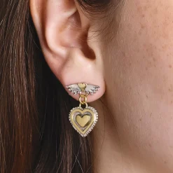 Vintage Heart Drop Earrings | Cult Classics | Sophie Harley London