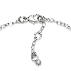 White Gold Classic Winged Heart Bracelet