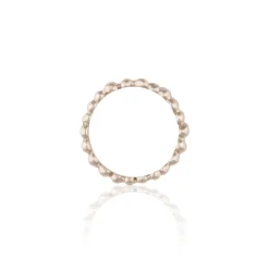 White Gold Skinny Pebble Ring