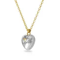 Winged Heart Diamond Love Locket