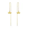 Winged Heart Thread Through Earrings