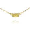 Yellow Gold Diamond Venetian Wing Necklace
