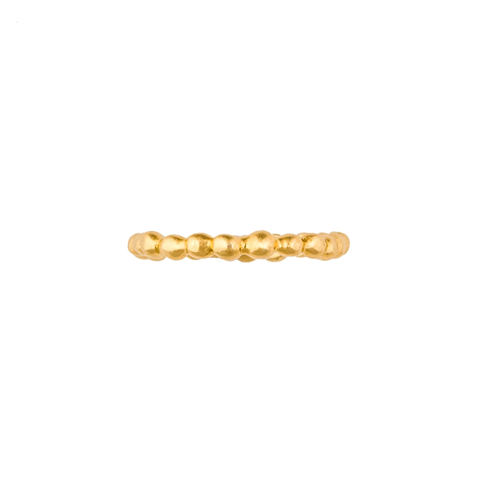Yellow Gold Skinny Pebble Ring