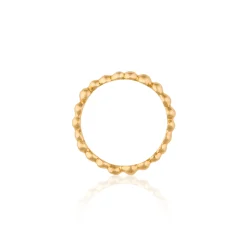 Yellow Gold Skinny Pebble Ring